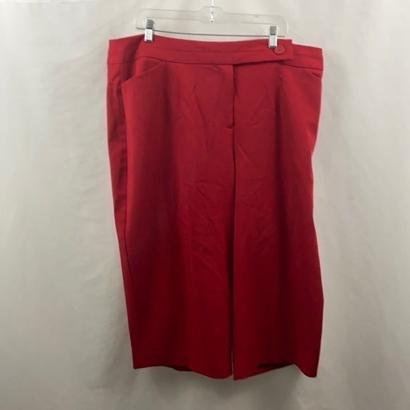 Studio 1940 Womens Plus Size Red Sz 22W Capris - Picture 1 of 8